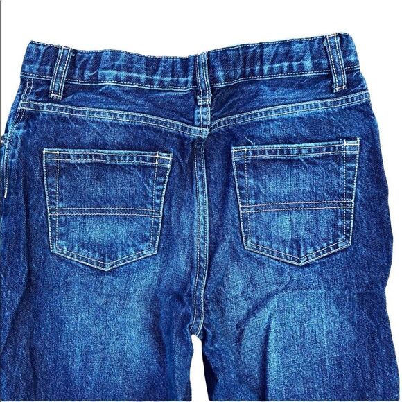 OSHKOSH B’GOSH Straight Blue Jeans W/ Adjustable Belt Boys Size 14H - Picture 4 of 6